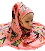 Justkartit Women'S Multi Color Digital Printed Outdoor Wear Hijab Scarf Dupatta