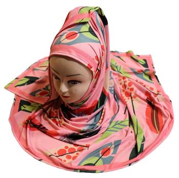 Justkartit Women'S Multi Color Digital Printed Outdoor Wear Hijab Scarf Dupatta 3