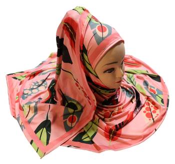 Justkartit Women'S Multi Color Digital Printed Outdoor Wear Hijab Scarf Dupatta 5