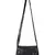 Classic Black Cotton & Leatherette Sling Bag