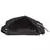Classic Black Cotton & Leatherette Sling Bag