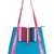 Fancy Turquoise Solid Cotton Handbag