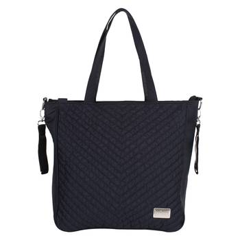 Eva Black Solid Leatherette Handbag 2