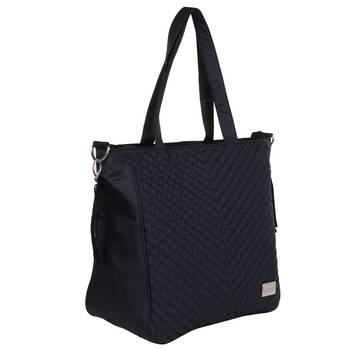 Eva Black Solid Leatherette Handbag 4