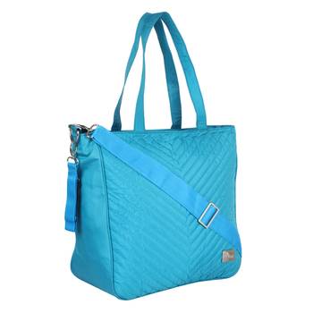 Eva Turquoise Solid Leatherette Handbag 2