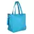 Eva Turquoise Solid Leatherette Handbag