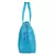 Eva Turquoise Solid Leatherette Handbag