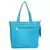 Eva Turquoise Solid Leatherette Handbag