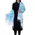 Viscose Rayon Floral Woven Design Shawl Blue