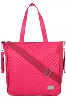 Eva Pink Solid Leatherette Handbag