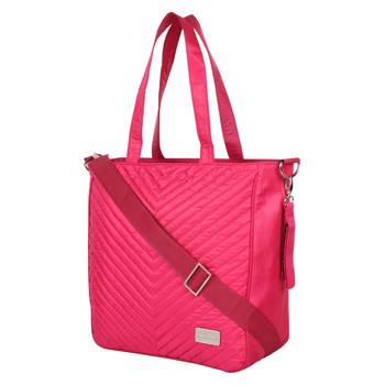 Eva Pink Solid Leatherette Handbag 3