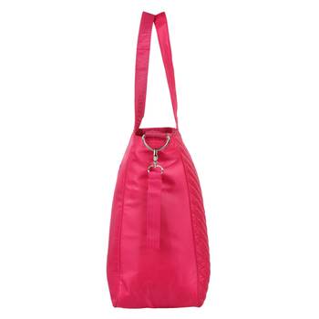 Eva Pink Solid Leatherette Handbag 4