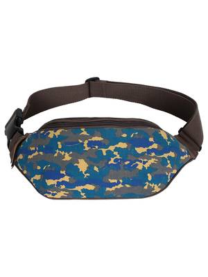 Sash camouflage Canvas Belt Bag/Fanny Pack Blue & Multi 1