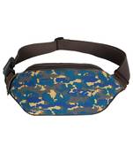 Sash camouflage Canvas Belt Bag/Fanny Pack Blue & Multi