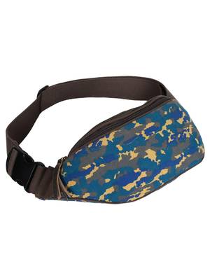 Sash camouflage Canvas Belt Bag/Fanny Pack Blue & Multi 2