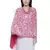 Floral  Embroidered Woolen Shawl Pink