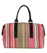 Streak Cotton Travel Bag Multicolour