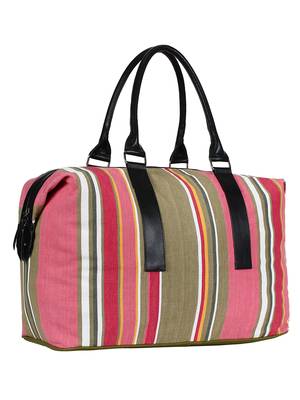 Streak Cotton Travel Bag Multicolour 2