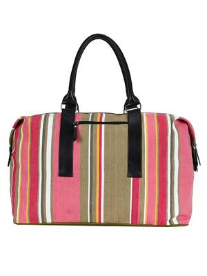 Streak Cotton Travel Bag Multicolour 3