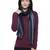 Viscose Rayon Checked & Striped Woven Design Scarf Black, Blue and White