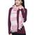 Viscose Rayon Striped Woven Design Stole Pink & White
