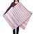 Viscose Rayon Striped Woven Design Stole Pink & White