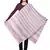 Viscose Rayon Striped Woven Design Stole Pink & White