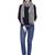 Voscose Rayon Checked Woven Design Scarf Black and White
