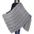 Voscose Rayon Checked Woven Design Scarf Black and White