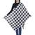 Voscose Rayon Checked Woven Design Scarf Black and White