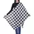 Voscose Rayon Checked Woven Design Scarf Black and White