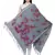 Voscose Rayon Flocked Printed Woven Design Shawl Grey