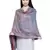 Voscose Rayon Floral Paisley Woven Design Shawl Pink and Multicolour