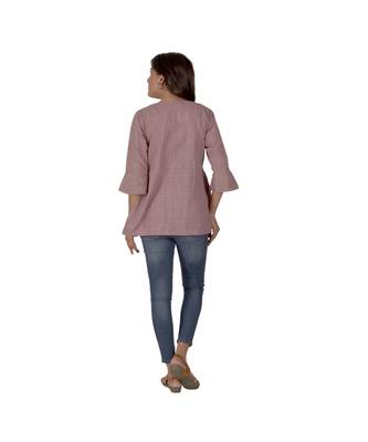 A purple Top With Coin Embellishment In Khadi Cotton 3