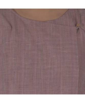 A purple Top With Coin Embellishment In Khadi Cotton 4