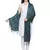 Solid Viscose rayon Reversible Shawl Green