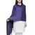 Solid Viscose rayon Reversible Shawl Purple