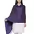 Solid Viscose rayon Reversible Shawl Purple