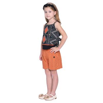 Multicolor Plain Cotton Kids Tops 4