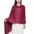 Solid Viscose rayon Reversible Shawl Dark Pink