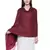 Solid Viscose rayon Reversible Shawl Dark Pink