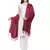 Solid Viscose rayon Reversible Shawl Dark Pink