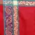 Voscose Rayon Ethnic Woven Design Shawl Red