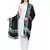 Voscose Rayon Ethnic Woven Design Shawl Black