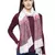 Voscose Rayon Paisley Woven Design Shawl White & Pink