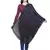 Viscose Rayon Checked Woven Design Stole Navy & Black