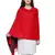 Viscose Rayon Geometric & Striped Woven Design Shawl Red