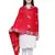 Viscose Rayon Geometric Woven Design Shawl Red