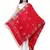 Viscose Rayon Geometric Woven Design Shawl Red