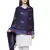 Viscose Rayon Geometric Woven Design Shawl Blue
